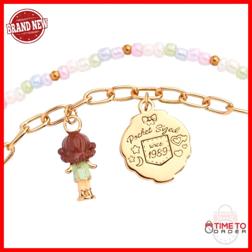 Double Strand Charm Bracelet Adjustable Fit Enamel Resin Charms Nostalgic Style - Picture 3 of 7